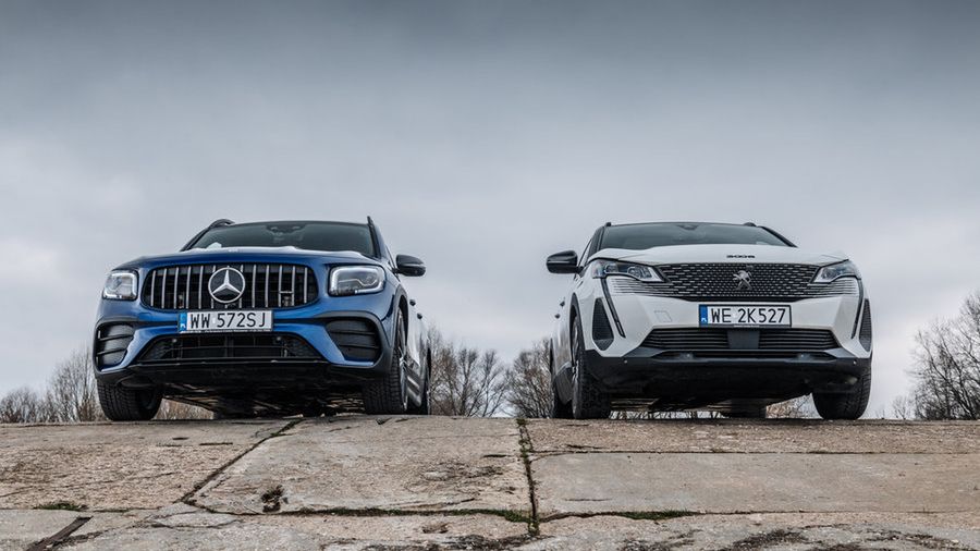 Mercedes-AMG GLB 35 AMG i Peugeot 3008 HYbrid4: dwa crossovery o podobnych osiągach i za podobne pieniądze (duże)