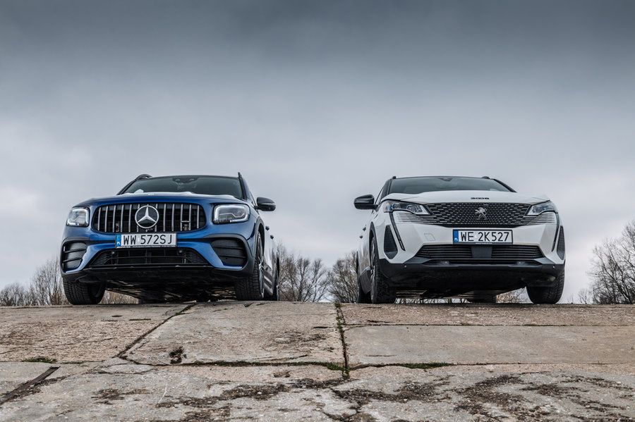 Mercedes-AMG GLB 35 AMG i Peugeot 3008 HYbrid4: dwa crossovery o podobnych osiągach i za podobne pieniądze (duże)