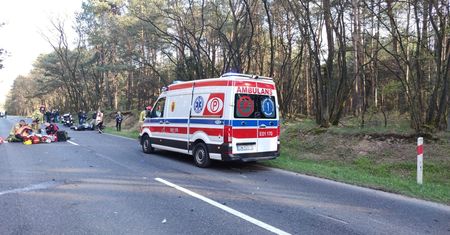 Tragiczny finał zderzenia dwójki motocyklistów. Jedna osoba nie żyje