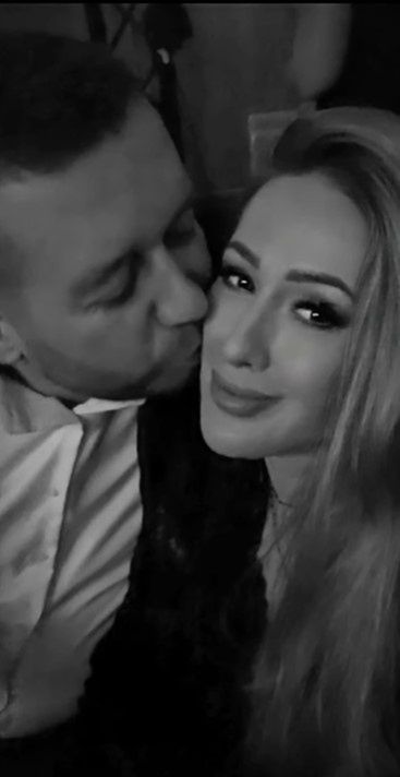 Sylwia Peretti z mężem