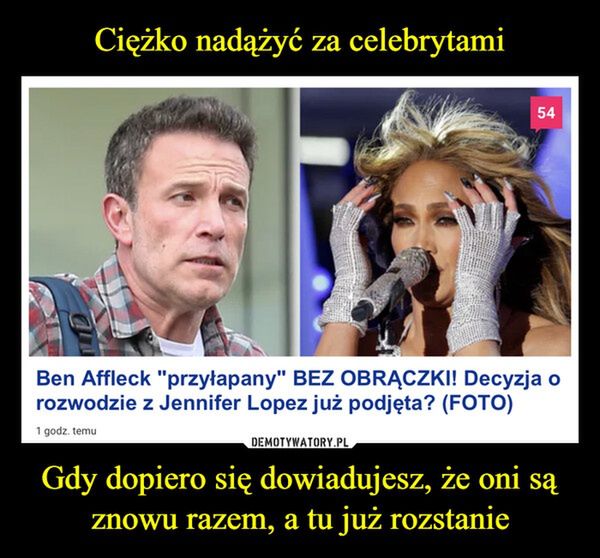 Memy z Jennifer Lopez i Benem Affleckiem (Internet)