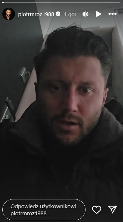 Piotr Mróz nagrał krótkie oświadczenie