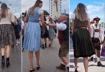 Wideo z kobietą gigantem niesie się w sieci. Już ponad 3 mln wyświetleń