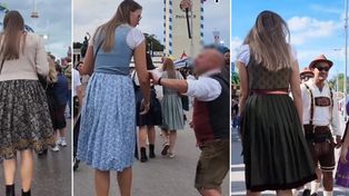 Wideo z kobietą gigantem niesie się w sieci. Już ponad 3 mln wyświetleń