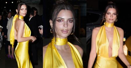 Kusząca Emily Ratajkowski świeci golizną na ślubie Marca Jacobsa