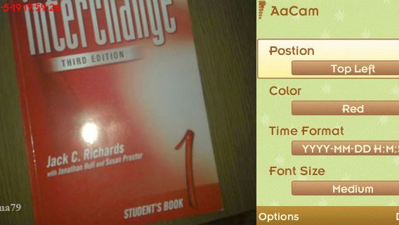 Nadruk daty na zdjęcie w Symbianie 1