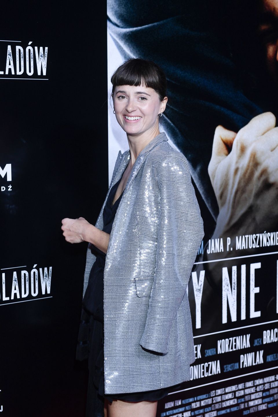 Agnieszka Grochowska na premierze "Żeby nie było śladów"