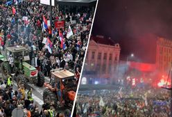 Tłumy na ulicach stolicy. Gigantyczny protest na Bałkanach