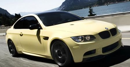 BMW M3 prawie Yellow Bahama
