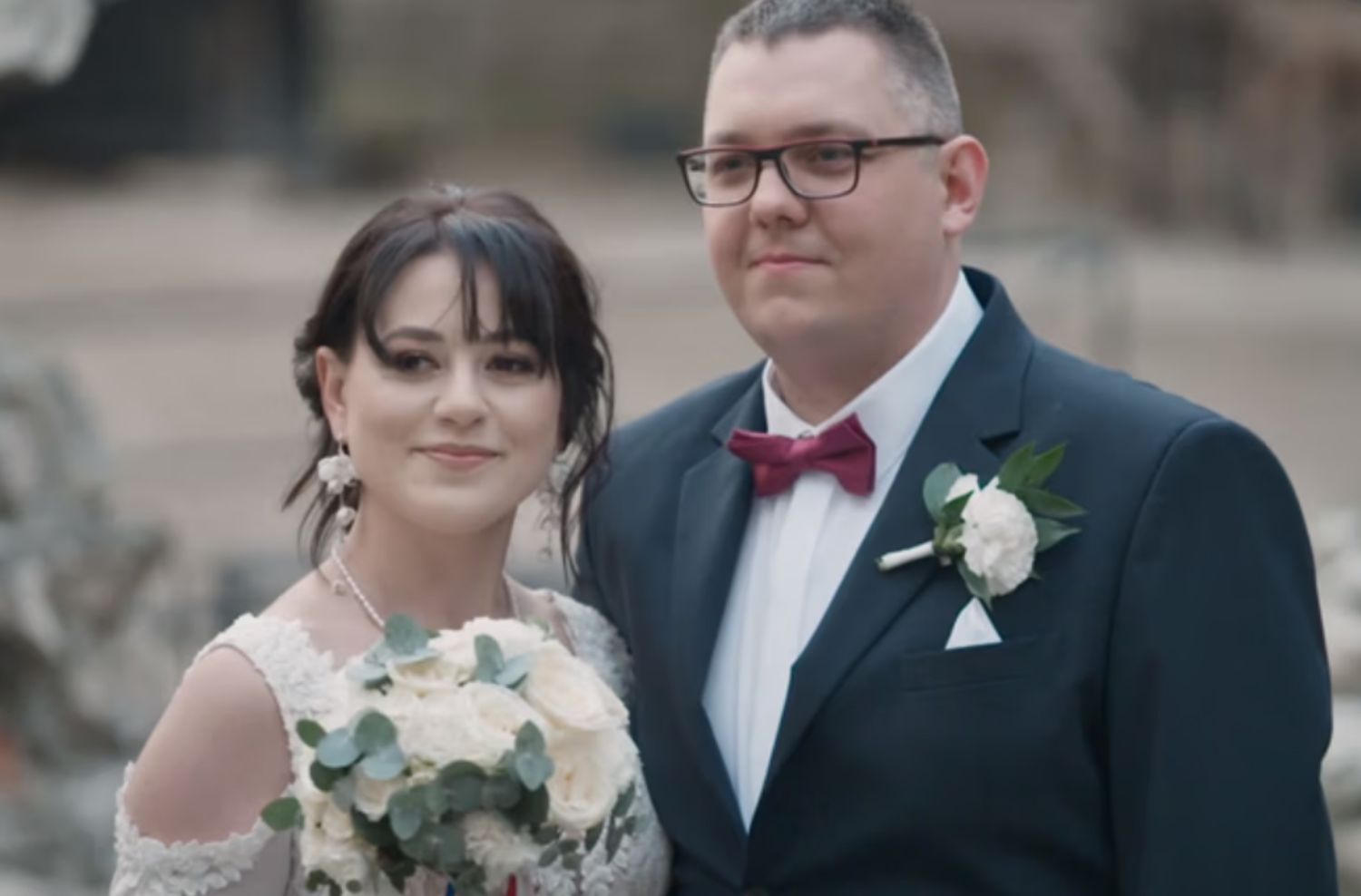 Magda i Krzysztof w dniu ślubu