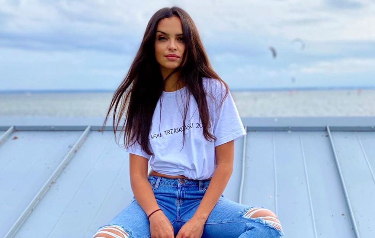 Klaudia El Dursi przewróciła się na rowerze.