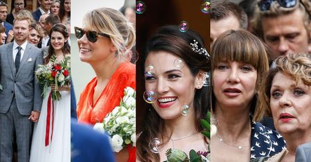 Ślub Daniela z "Na Wspólnej": płaskie buty, kolorowe suknie i zabytkowe auto (ZDJĘCIA)