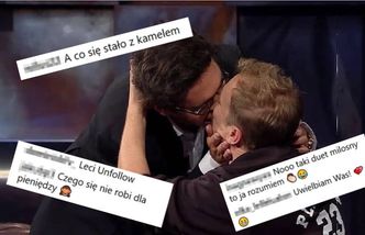 Skrajne komentarze po pocałunku Wojewódzkiego i Stuhra. "TYM ZDJĘCIEM PLOTEK NIE UCISZYSZ"