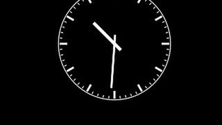 Analogowy zegar na LockScreenie iPhone'a 1