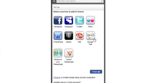 Yoono - serwisy społecznościowe na twoim pulpicie 1