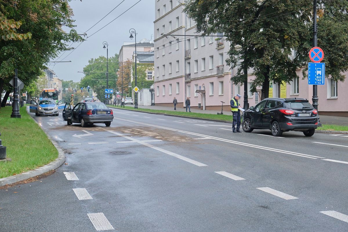 Wypadek na skrzyżowaniu ul. Lipowej i ul. Sztajna