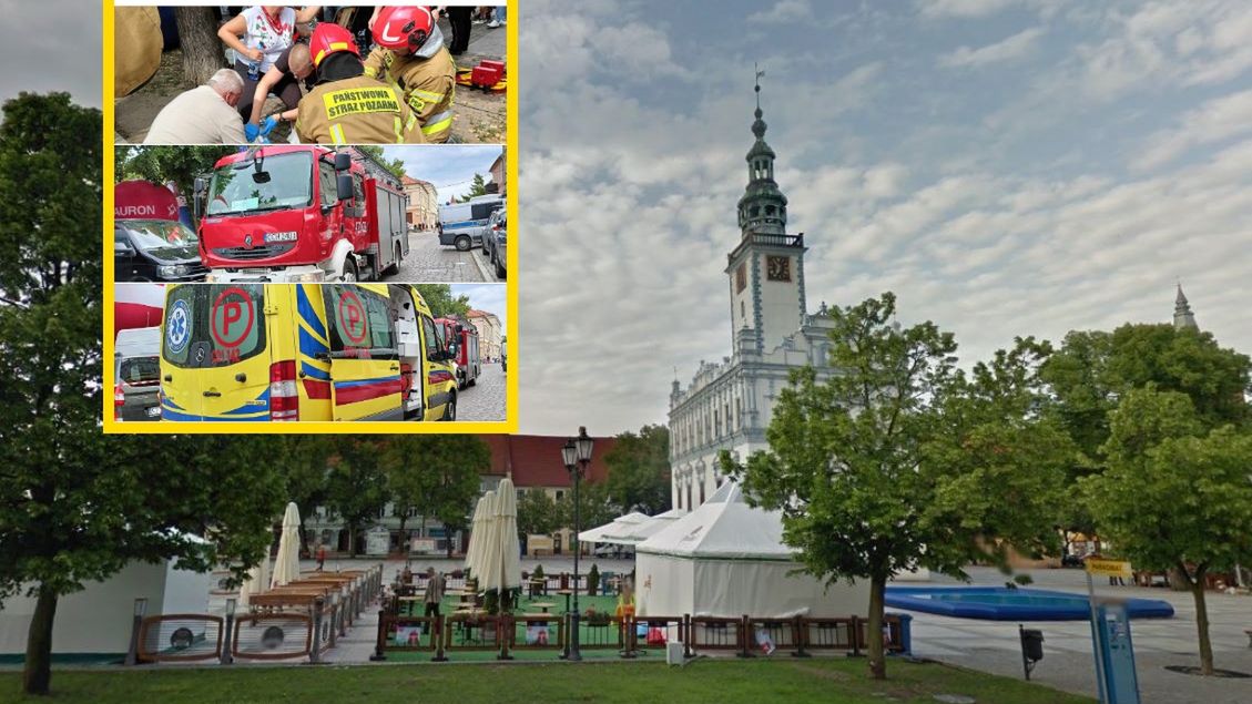 Wybuch podczas imprezy na starówce w Chełmnie