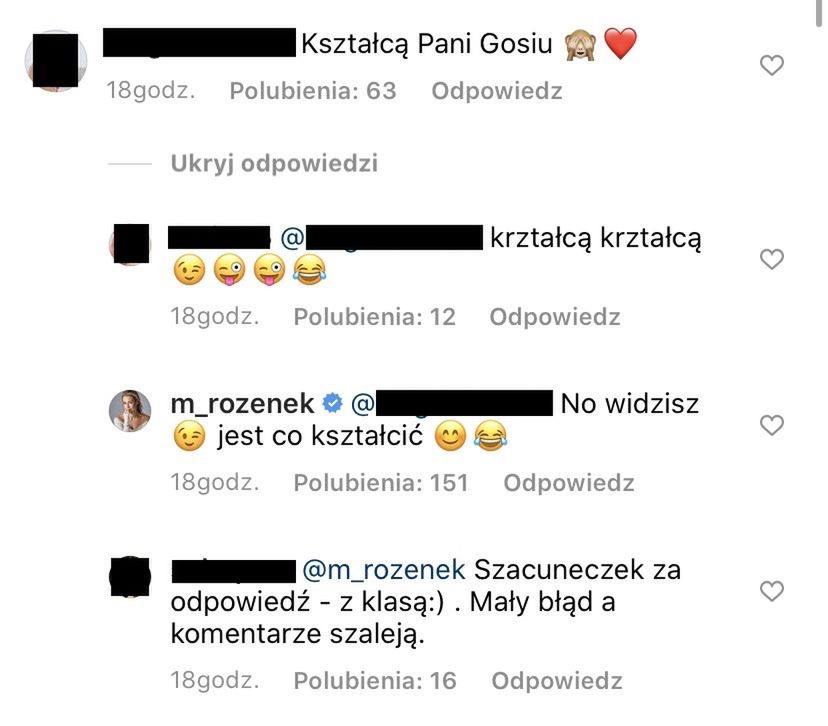 Fani wytykają Małgorzacie Rozenek błąd ortograficzny
