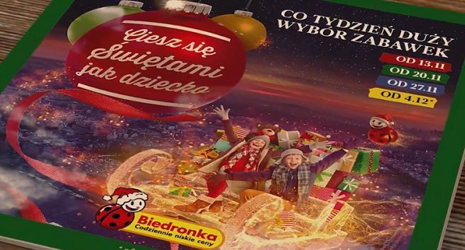 Biedronka promuje zabawki na Boże Narodzenie (wideo)