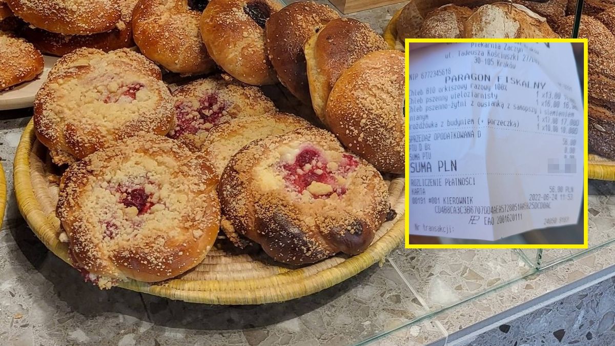 Paragon z piekarni w Krakowie