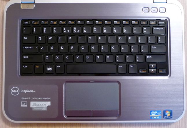 Dell Inspiron 14z (5423) - klawiatura i touchpad