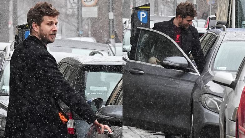 Tak wyglądała wizyta Antka Królikowskiego na komendzie