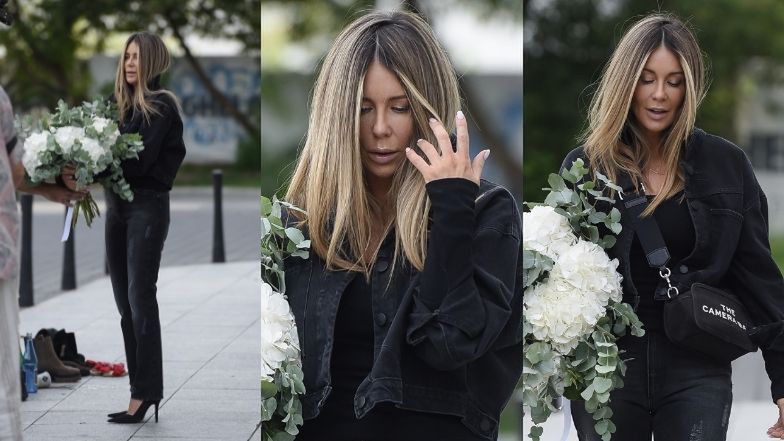 Małgorzata Rozenek na planie sesji zdjęciowej Mrs. Drama