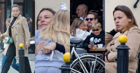 Anna Mucha i Jakub Wons tulą pociechy podczas rodzinnego wypadu do kawiarni (ZDJĘCIA)