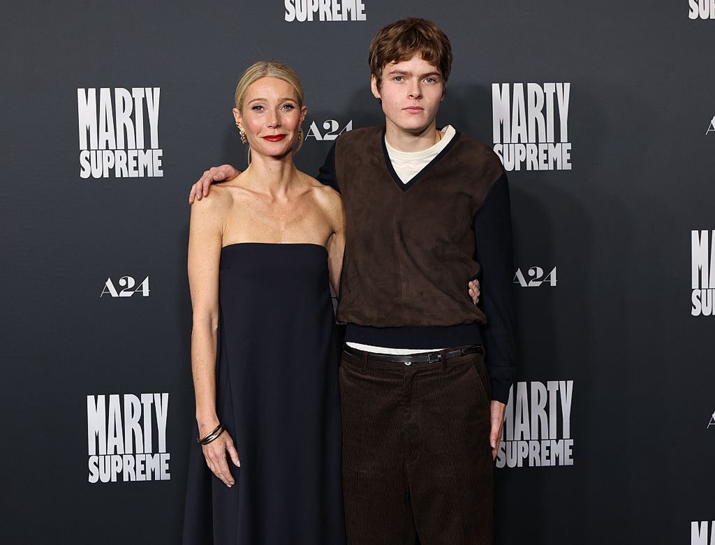 Los Angeles Premiere Of A24's "Marty Supreme" - ArrivalsBEVERLY HILLS, CALIFORNIA - DECEMBER 08: (L-R) Gwyneth Paltrow and Moses Martin attend the Los Angeles premiere of A24's "Marty Supreme" at Samuel Goldwyn Theater on December 08, 2025 in Beverly Hills, California. (Photo by Monica Schipper/Getty Images)Monica Schipperbestof, topix