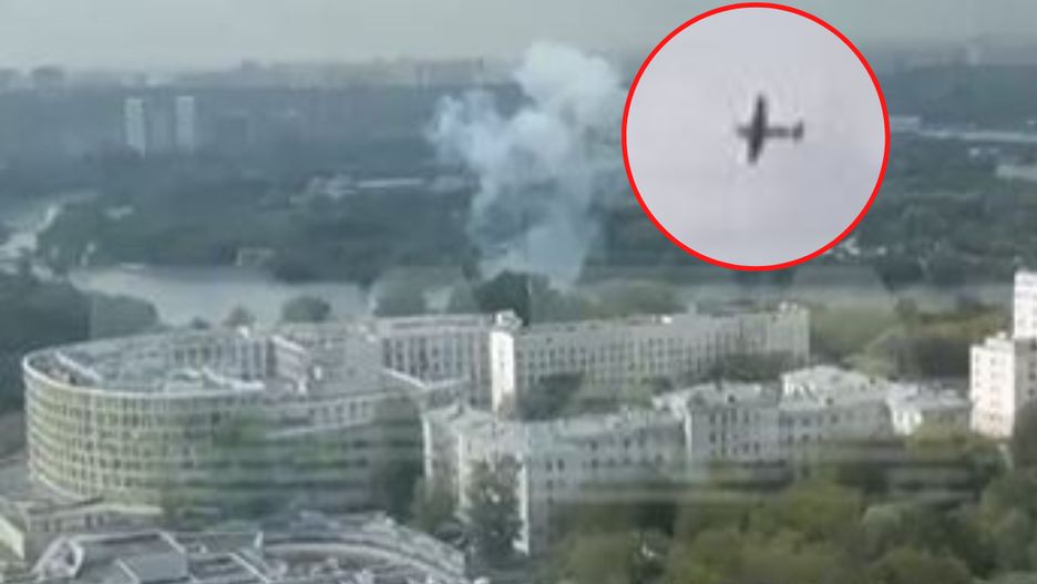 Dron eksplodował w zachodniej części Moskwy