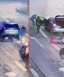 Niepokojący wypadek na DK. Jej samochód zaczął się palić na skrzyżowaniu