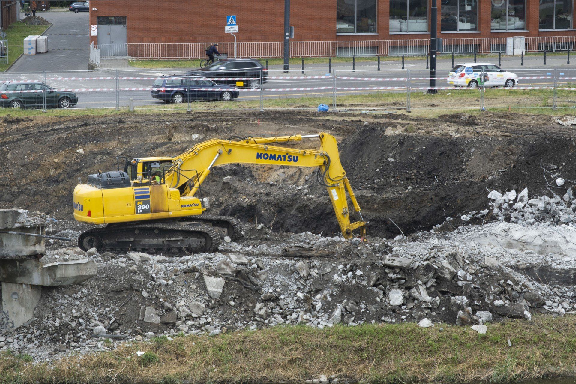 10.07.2025 Wyburzanie mostu AL. Unii Lubelskiej, Lublin