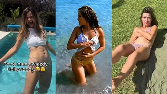 Joanna Koroniewska rzuca wyzwanie J.Lo, uskuteczniając kocie ruchy w bikini. "Wolicie oryginał, czy porządną polską podróbkę?"