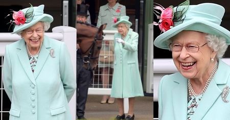 Promienna królowa Elżbieta zadaje szyku podczas zawodów Royal Ascot (ZDJĘCIA)