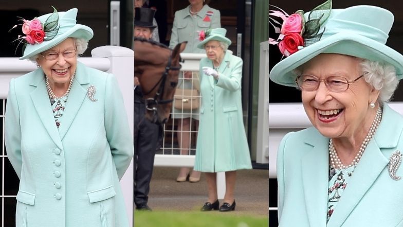 Promienna królowa Elżbieta zadaje szyku podczas zawodów Royal Ascot (ZDJĘCIA)