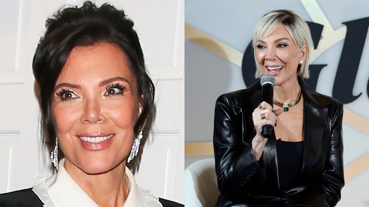 Kris Jenner wyłania się z modnej knajpki w Santa Monica