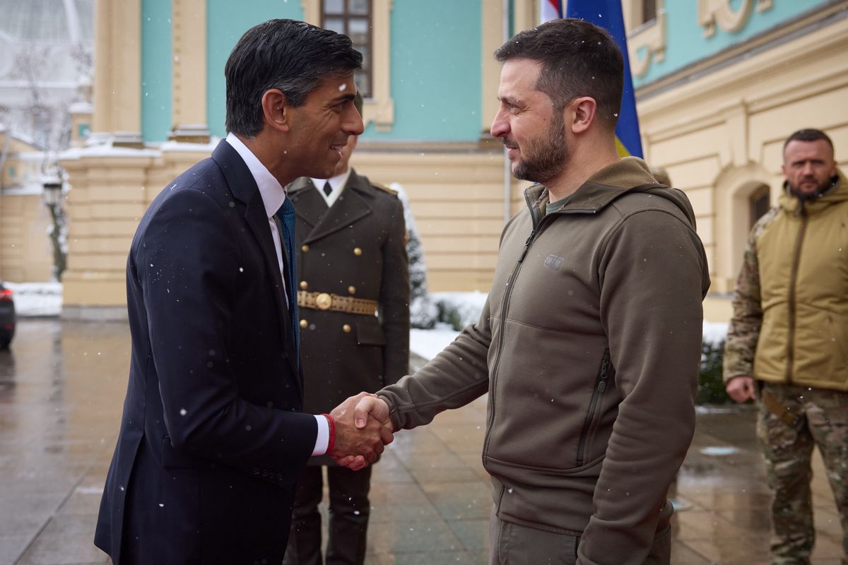 Niespodziewana wizyta w Kijowie. Rishi Sunak złożył ważną deklarację