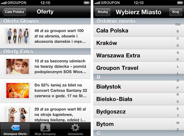 Groupon na iPhone'a teraz także w Polsce! 2