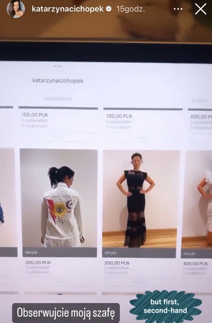 Katarzyna Cichopek wyprzedaje szafę