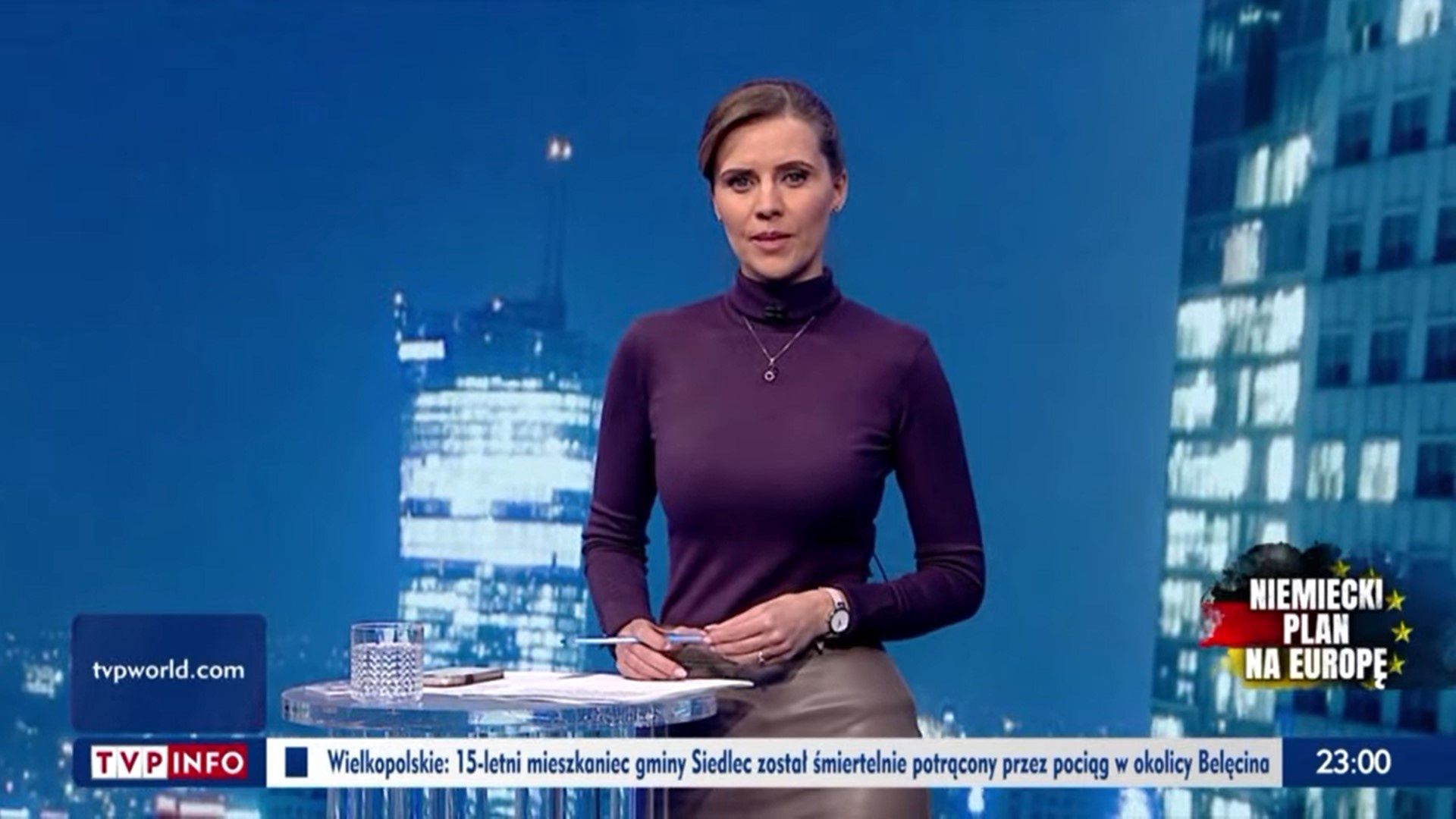 Elżbieta Żywioł na antenie TVP Info