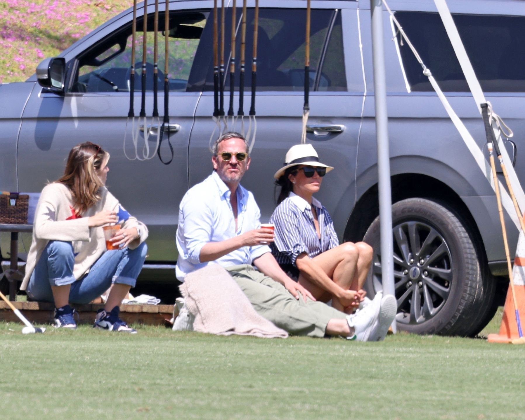 Meghan Markle i książę Harry na meczu polo 