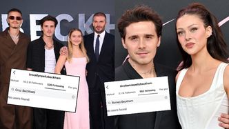 Ciąg dalszy rodzinnego konfliktu Beckhamów: Brooklyn PRZESTAŁ OBSERWOWAĆ swoich braci na Instagramie