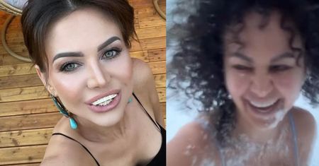 Co za widoki. Maja Rutkowski w samej bieliźnie wybiegła na śnieg