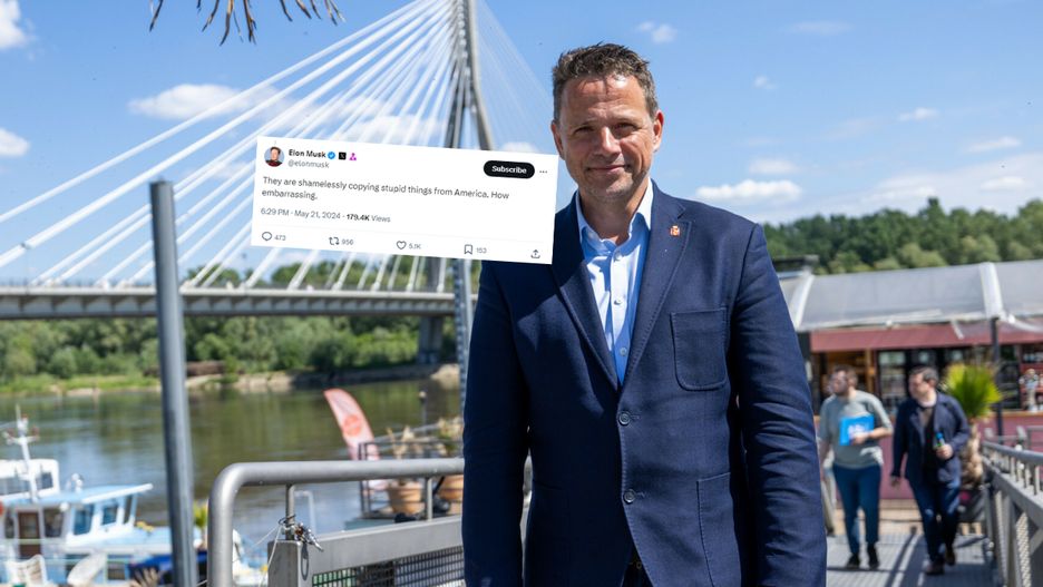 Musk komentuje decyzje Trzaskowskiego