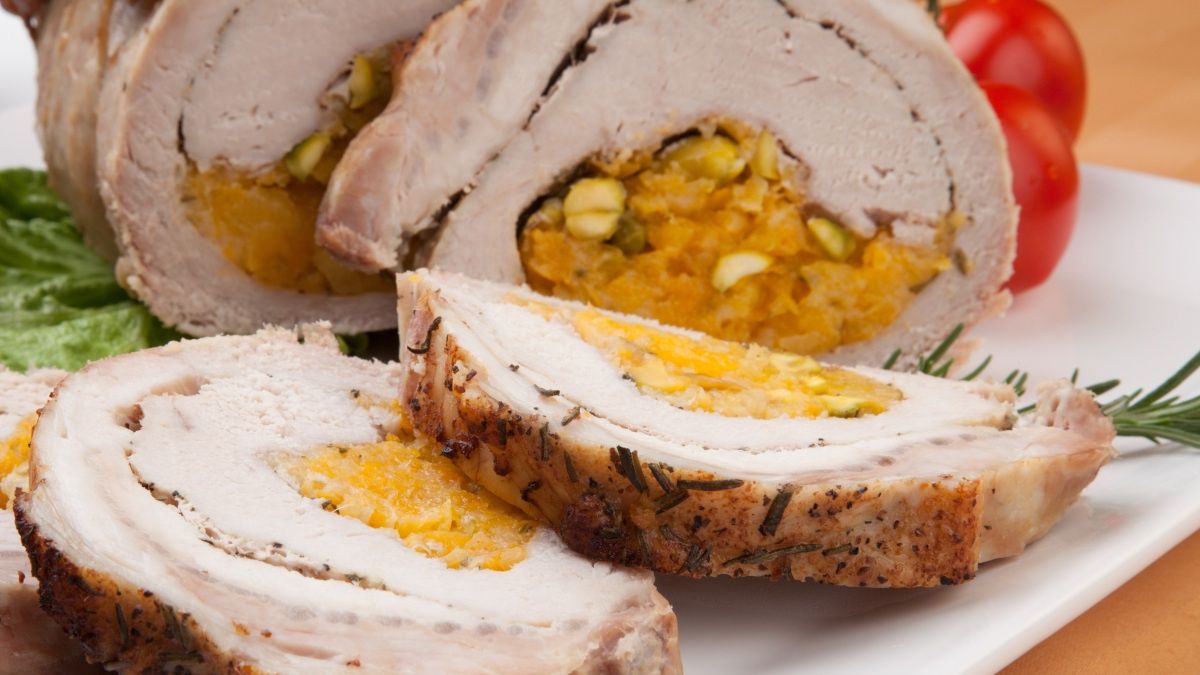 Schab z suszonymi morelami