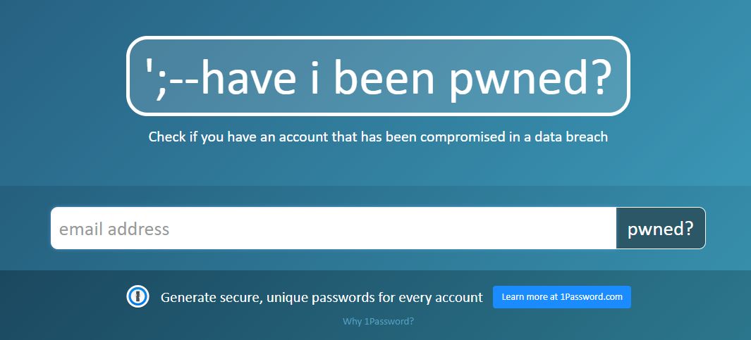 Have I Been Pwned – jeden ze sposobów na sprawdzenie, czy dane logowania nie są już dostępne dla innych.