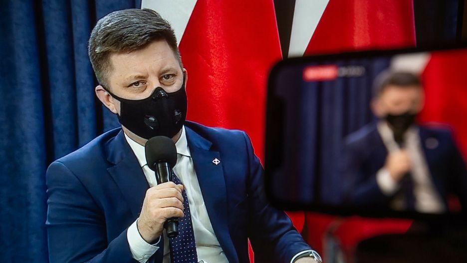 Minister Michał Dworczyk za zamieszanie wokoł szczepień dawkami JohnSon&Johnson obacza producenta. Firma zabrała głos w sprawie fot. Karol Makurat, REPORTER