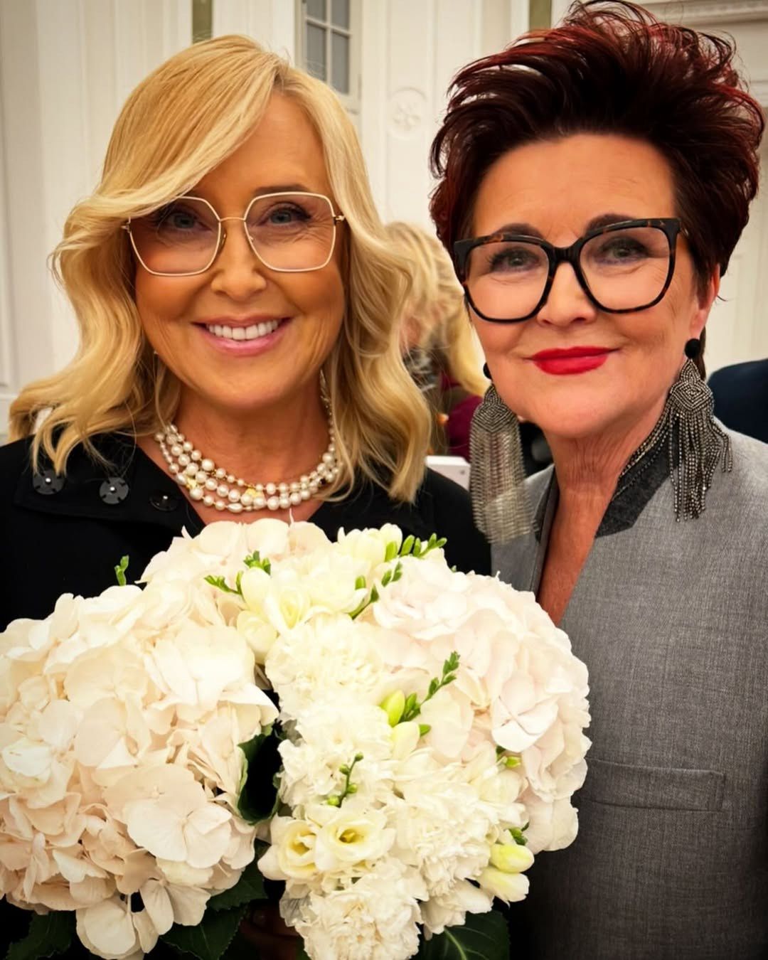 Agata Młynarska i Jolanta Kwaśniewska