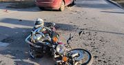 Płock: Wymusił pierwszeństwo na motocykliście. 17-latek trafił do szpitala