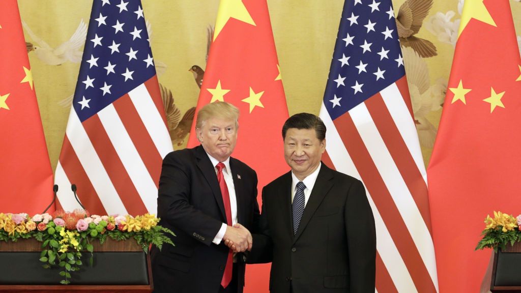 Prezydent Donald Trump i przywódca Chin Xi Jinping